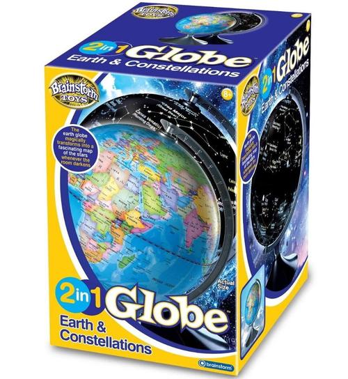 Poze Glob 2 in 1 Brainstorm Pamantul si constelatiile E2001, 8+ ani (Multicolor)