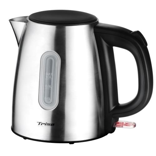 Fierbator de apa Trisa Comfort Boil, 1 L, Baza pivotanta 360 (Argintiu/Negru)