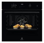 Cuptor incorporabil Electrolux EOD6P71Z, Electric, 72 l, Autocuratare pirolitica, SteamBake, Timer electronic, Grill (Negru)