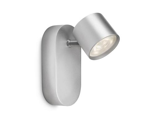 Spot LED Philips myLiving Star, 4.5W, 500 lm, lumina calda (2700K), IP20, 11cm, Metal, Argintiu