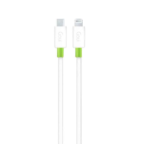 Cablu de date Goui G-CLASSICC943M-W, USB Type-C, Lightning, 3 m (Alb)