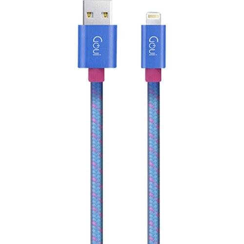 Cablu de date Goui G-8PINFASHIONB, USB, Lightning, 1m (Albastru)