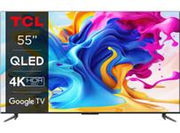 Televizor QLED TCL 139 cm (55") 55C645, Ultra HD 4K, Smart TV, Google TV, WiFi, CI+