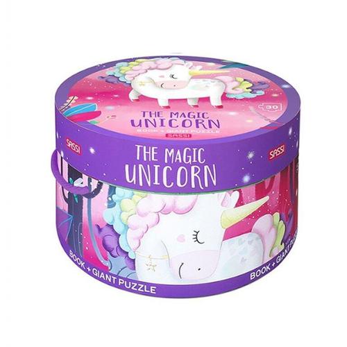 Poze Puzzle (30 piese) cu carte - Unicorn