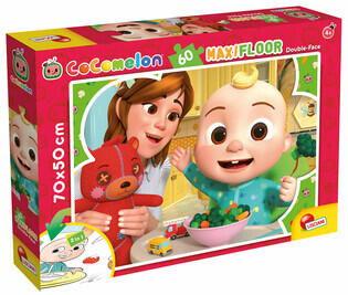 Poze Puzzle de colorat maxi - Cocomelon la masa (60 piese)