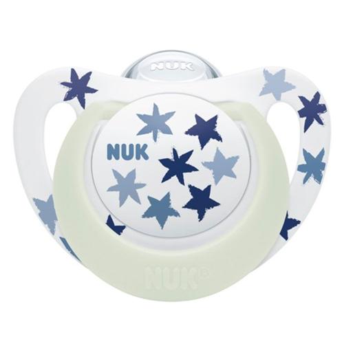 Poze Suzeta Nuk Star Night Silicon 18-36 luni M3 Albastru