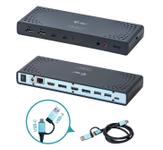 Docking Station iTec DOCKPDL, 65W, USB 3.0/USB/C 2x HDMI, 2x DP, 4x USB3.0, 2xUSB/C PD (Negru)