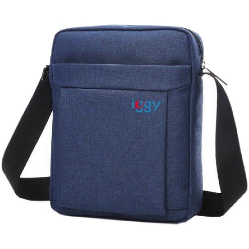 Poze Geanta crossbody Iggy, 1 bretea, 1 compartiment principal,1 compartiment frontal, 21x26x5.6cm, polyester, Albastru