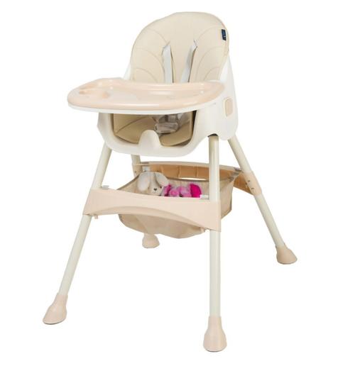 Poze Scaun de masa 2 in 1 Juju Eat&Smile, 6 luni-3 ani, 8-15 kg (Bej)