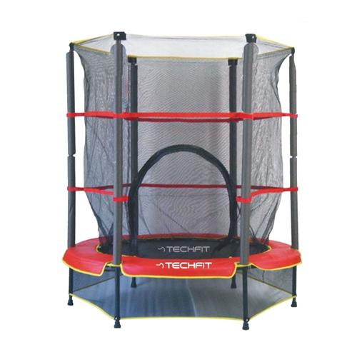 Poze Trambulina TECHFIT 140 cm, Greutate maxima 150 Kg (Negru/Rosu)