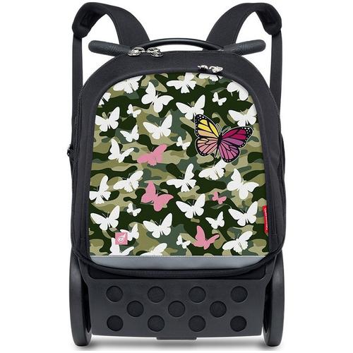 Ghiozdan Nikidom Roller Up XL, Butterfly Camo, 53 x 23 x 38 cm