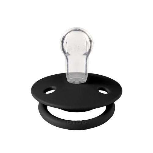 Poze Suzeta De Lux Silicon, tetina rotunda, marime universala 0-3 ani, BIBS (Negru)