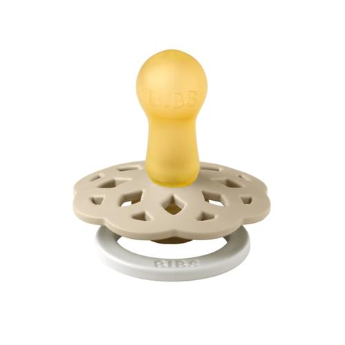 Poze Suzeta fosforescenta Boheme GLOW Latex, tetina rotunda, 6 luni + Vanilla, BIBS