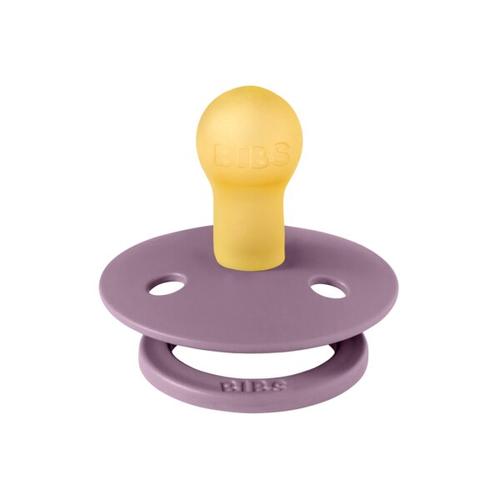 Poze Suzeta Colour Latex, tetina rotunda, 0 luni + Mauve, BIBS