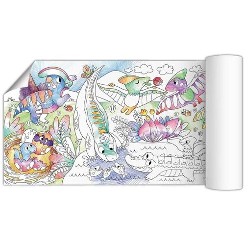 Poze Joc creativ Poster de colorat Dinozauri 70 x 16 cm Dodo