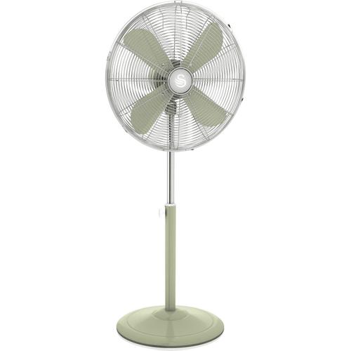 Ventilator cu picior Swan, 50W, Cu 3 trepte de viteza, Verde