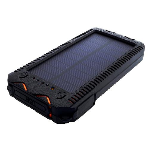 Acumulator Extern PowerNeed S12000Y, 12000mAh (44,4Wh), Panou Solar 1W (Negru)