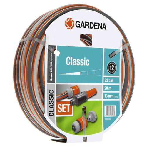 Gardena 18008-20 Furtun clasic cu elemente de sistem de 13 mm (1/2inch) 20m