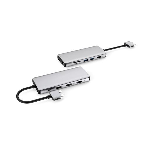 Dock mobil eSTUFF ES623010 12-in-1 pentru MacBook Pro USB 3.2 Gen 1 (Argintiu)