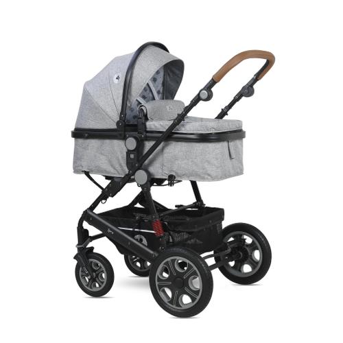 Poze Carucior Lorelli Set Lora, cos auto inclus, 0-15 kg, 0-3 ani (Gri/Negru)
