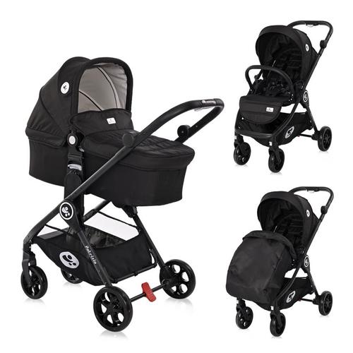Poze Carucior Lorelli Set Patrizia, cos landou individual inclus, 0-15 kg, 0-3 ani (Negru)