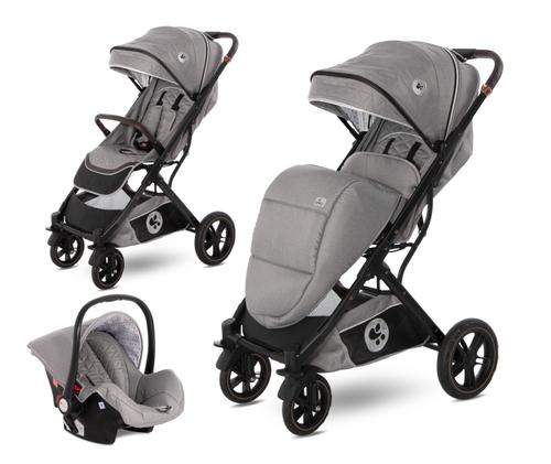 Poze Carucior Lorelli Set Storm, cos auto inclus, cadru aluminiu, 0-22 kg, 0-4 ani (Gri)