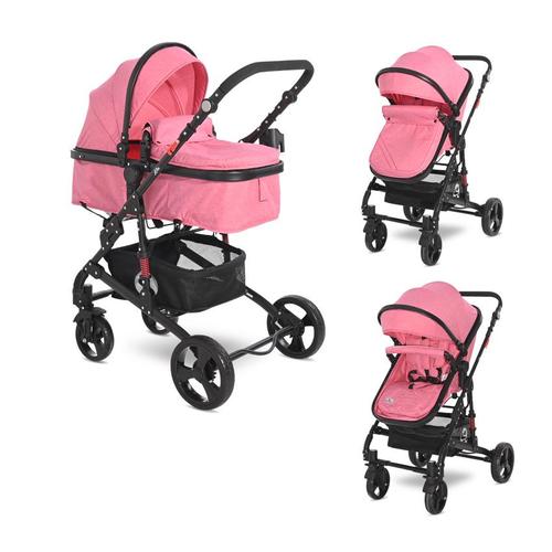 Poze Carucior transformabil Lorelli Alba Classic, 0-15 kg, 0-3 ani (Roz)