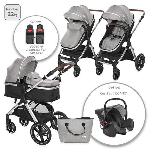 Poze Carucior transformabil Lorelli Viola, 0-22 kg, 0-4 ani (Gri)