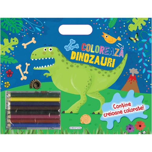 Poze Coloreaza - Dinozauri (creioane)