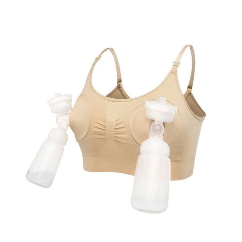 Poze Sutien 2 in1 Bufnitel, Alaptare si sustinere pompa san (Bej)