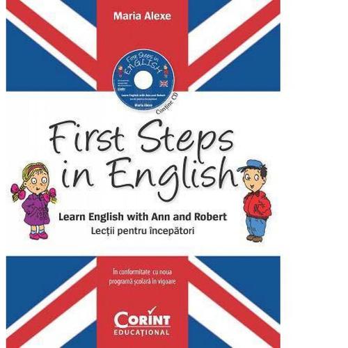 Poze First Steps in English. Lectii pentru incepatori (contine CD audio)