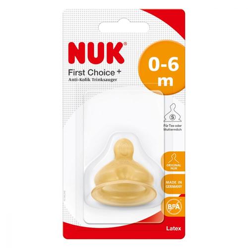 Poze Tetina Nuk First Choice Plus Latex S1, 0-6 luni