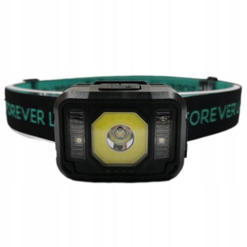 Lanterna de cap, Forever Light, LED Senso XP-E, 1200mAh, Li-Pol (Negru)