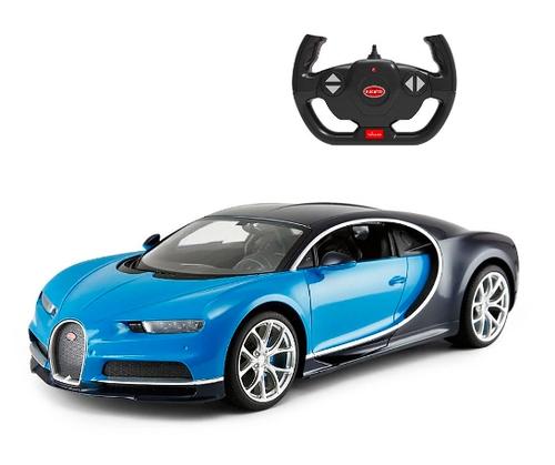 Poze Masinuta cu telecomanda, Rastar, Bugatti Chiron, 1:14, Albastru