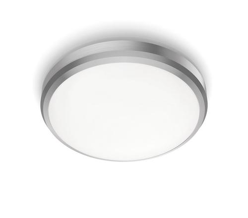 Plafoniera LED Philips Doris CL257, 6W, 640 lm, lumina neutra (4000K), IP44, 22cm, Nichel