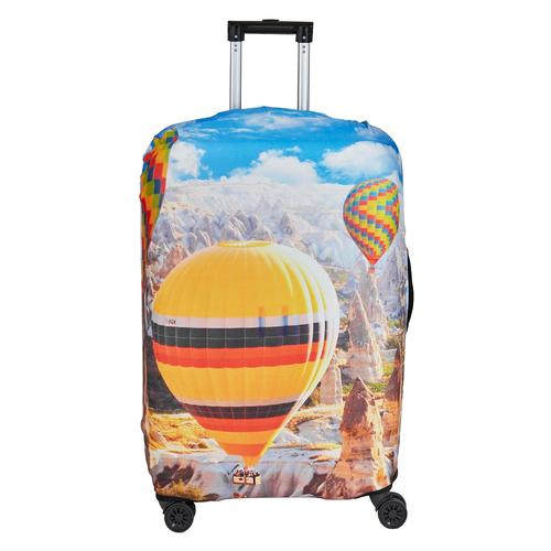 Poze Husa troler, Mondo Way, model Cappadocia, elastica, cu inchidere fermoar, Lycra, marimea M (Multicolor)