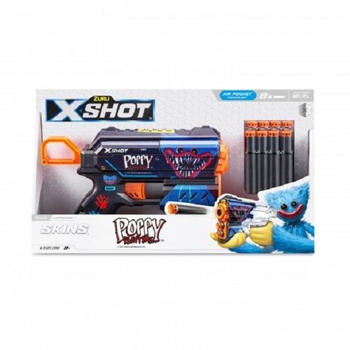 Poze Arma de jucarie X−Shot Skins Flux, 8 cartuse, Poppy Playtime, S1, Zuru, Jumpscare