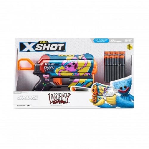 Poze Arma de jucarie X−Shot Skins Flux, 8 cartuse, Poppy Playtime, S1, Kissy