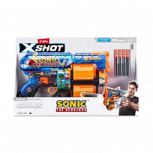 Poze Arma de jucarie X−Shot Skins Dread, Sonic, Mega, 12 cartuse, S1, Zuru