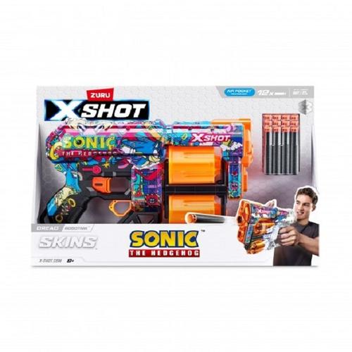 Poze Arma de jucarie X−Shot Skins Dread, Sonic, Robotnik, 12 cartuse, S1, Zuru