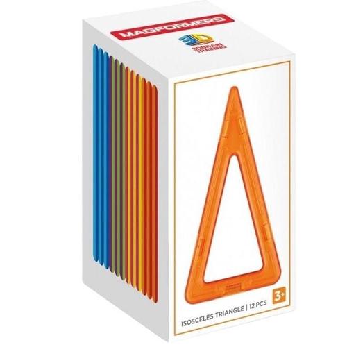 Poze Set 12 blocuri magnetice, Magformers, Plastic, 3+ ani, Multicolor