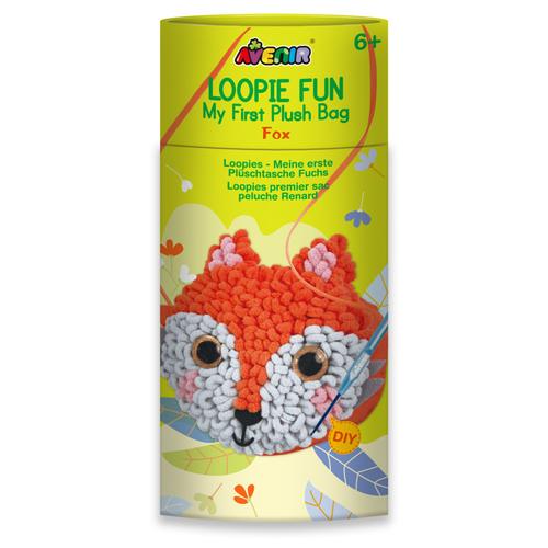 Poze Kit DIY Loopie Fun - Prima mea geanta de plus bucle, Vulpe, Avenir, 6 ani +
