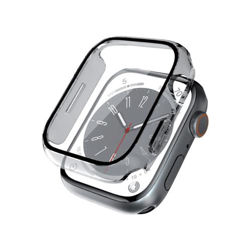 Carcasa ecran smartwatch, Crong, Sticla/Policarbonat, Transparent