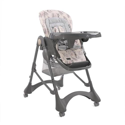 Poze Scaun de masa Bellissimo, reglabil multiple pozitii, 4 Roti Pivotante Duble, Prindere in 5 puncte, Separator pentru picioare, cu 2 Tavite detasabile, Grey Parrots