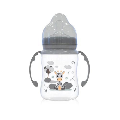 Poze Biberon cu 2 manere Lorelli, 0 luni+, 250 ml, Ice Grey
