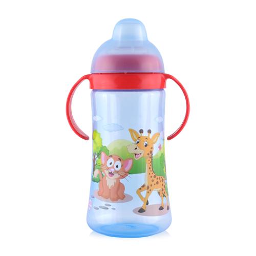 Poze Cana LORELLI cu manere, 9 luni+, tetina moale si capac ergonomic, 330 ml, Blue