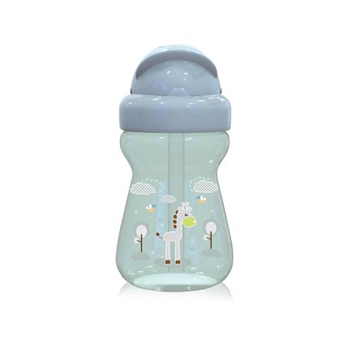 Poze Biberon sport Animals Lorelli, cu pai moale si flexibil, 6 luni+, 325 ml, Mint Green