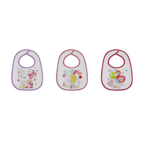 Poze Set 3 bavete Lorelli, big, bumbac, inchidere cu arici, Girl