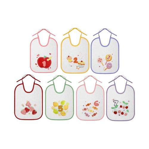 Poze Set 7 bavete zilele saptamanii Lorelli, big, bumbac, inchidere cu snur, Girl