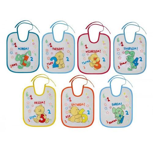 Poze Set 7 bavete zilele saptamanii Lorelli, small, bumbac, inchidere cu snur, Boy